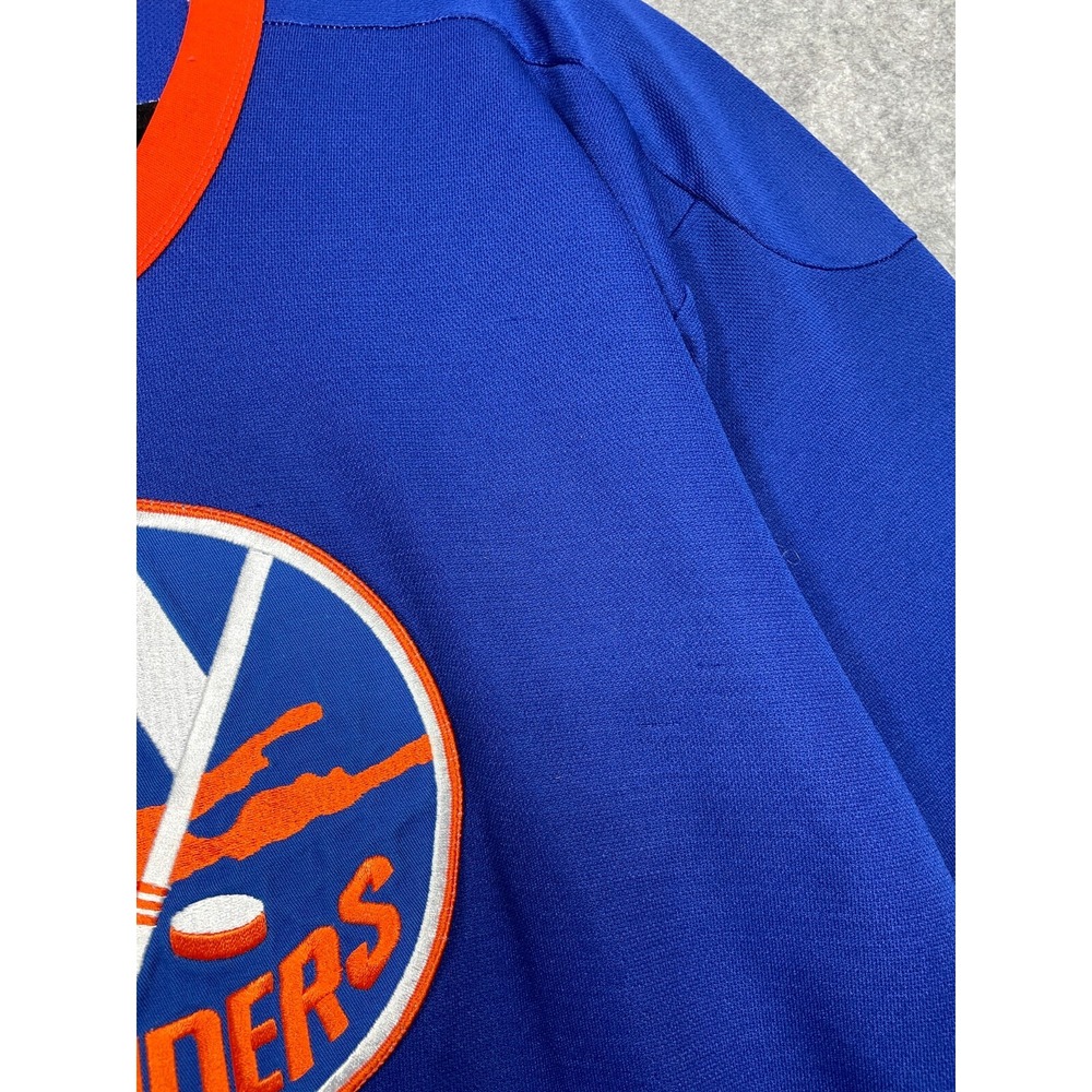 Vintage CCM NY Islanders Hockey Jersey Mens L Blue Orange White New York Read - Picture 4 of 16